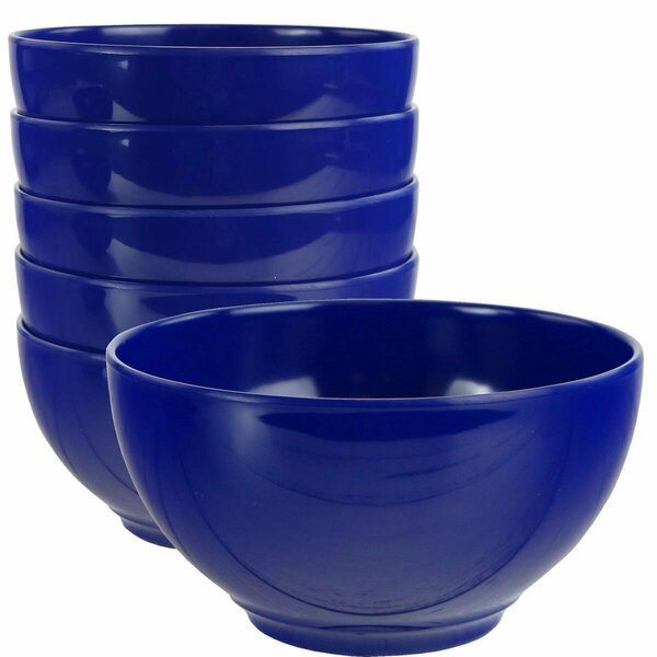 Decoracion 6pc Melamine Bowl Set  Indigo DE3174698